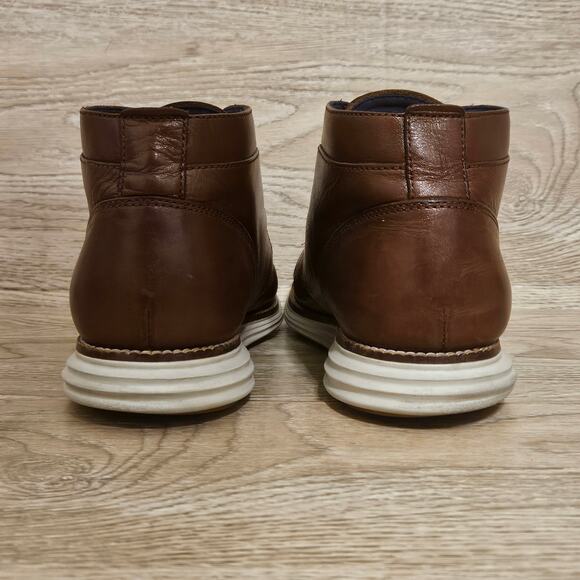 Cole Haan Leather Lace Up Chukka Boots Woodbury Mens Size 12 M Shoes - Picture 5 of 8